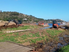 I lavori di salvaguardia del reticolo idraulico di Mola e del fosso Riale nei Comuni di Capoliveri e Rio