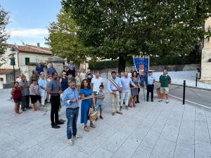 Taglio del nastro per la rinnovata piazza della Fonte a Sant&#039;Ilario