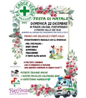 Il 22 dicembre Festa di Natale con la Croce Verde a Portoferraio