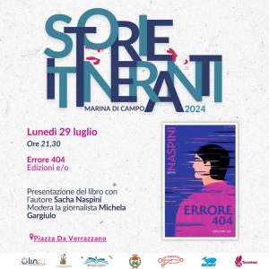 A Storie itineranti Sacha Naspini con &quot;Errore 404&quot;