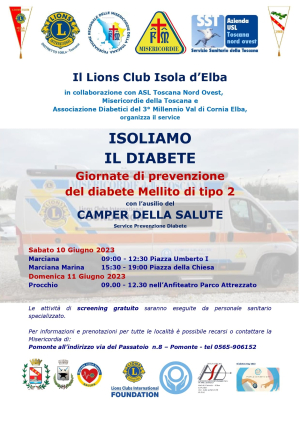 &quot;Isoliamo il diabete&quot;, continua la campagna di screening gratuito all&#039;Elba