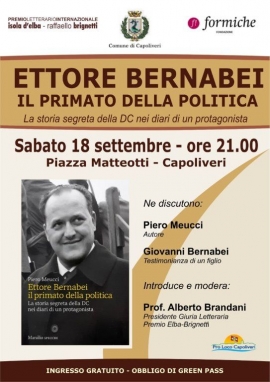 A Capoliveri la presentazione del libro &quot;Ettore Bernabei, Il Primato della politica&quot;