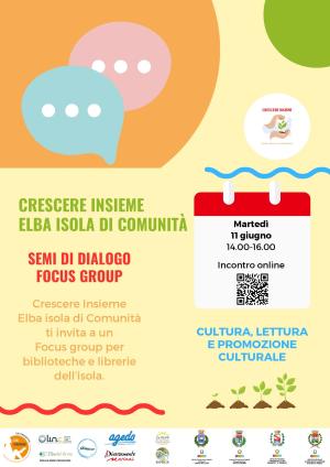 Community dei libri e mondo dell’animazione culturale, un nuovo focus group di Crescere Insieme Elba isola di Comunità