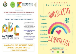 Costruiamo gentilezza, a Portoferraio due iniziative rivolte ai giovani