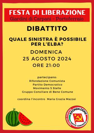 Festa di Liberazione - programma terza serata