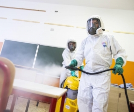 Intervento di sanificazione nelle scuole di Capoliveri