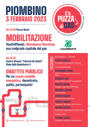 &quot;C&#039;è puzza di gas&quot;, iniziativa di Legambiente a Piombino. Obbligo di rimorchiatori per le navi gasiere in transito nelle acque del porto