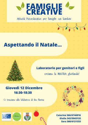 Al Centro per le Famiglie di Rio Marina un laboratorio dedicato al Natale