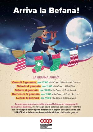 Arriva la Befana nelle Coop elbane