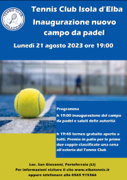 Nuovo campo da padel a Portoferraio