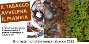 31 maggio -  Giornata mondiale senza tabacco