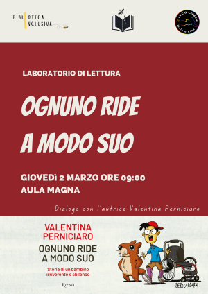 Biblioteca inclusiva  -  Valentina Perniciaro al Cerboni giovedì 2 marzo!