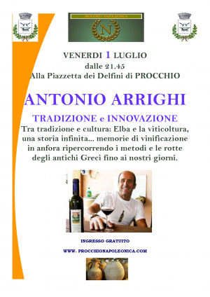 Antonio Arrighi ospite del &quot;venerdì culturale&quot; a Procchio