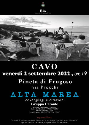 Musica al tramonto a Cavo con il Gruppo Caronte