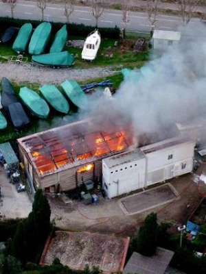 ESA: Dopo l&#039;incendio chiusura temporanea del centro di raccolta marinese