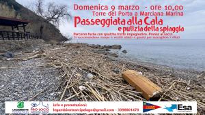 Il 9 marzo passeggiata alla Cala con pulizia della spiaggia