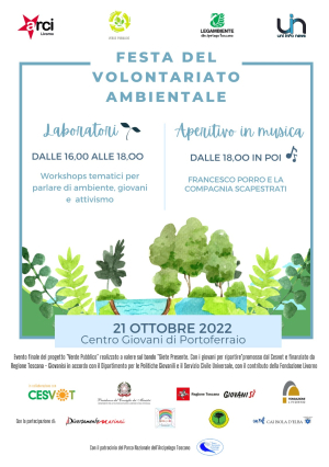 Il 21 ottobre Festa del Volontariato ambientale al Centro Giovani di Portoferraio