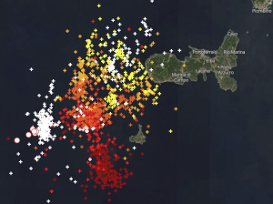 Pioggia intensa e numerosi fulmini sull&#039;Elba