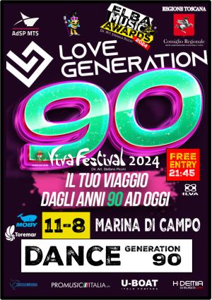 Questa sera, Dance anni &quot;90 a Marina di Campo con gli Elba Music Awards