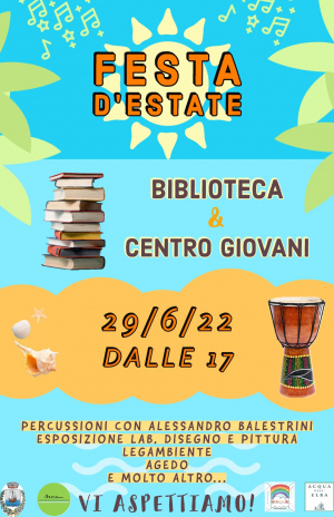 Festa d&#039;estate alle Ghiaie con il Centro Giovani e la Biblioteca per ragazzi