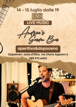 Il 14 e il 15 luglio musica dal vivo all Andrea&#039;s Garden Bar