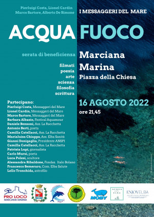 Parte da Marciana Marina la raccolta fondi “AcquaFuoco” dei Messaggeri del Mare per l’associazione La Racchetta