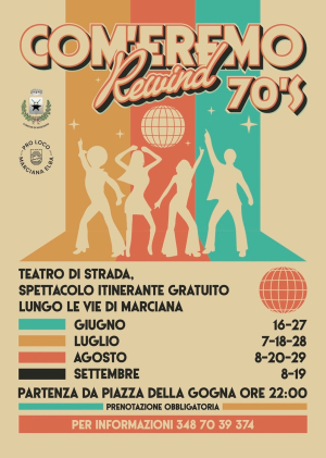 Com’eremo Rewind 70’s: a Marciana il 16 giugno