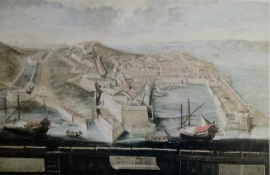 Veduta di Portoferraio agli inizi del 1700