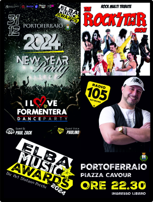 The Rock Star Show con Radio 105 per il Capodanno a Portoferraio