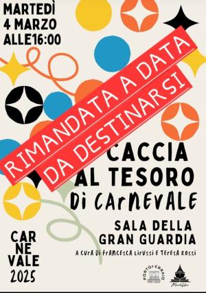 Annullata la Caccia al Tesoro di Carnevale organizzata da MardiLibri