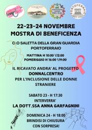 Una mostra di beneficenza per contribuire alla realizzazione del progetto DONNALCENTRO