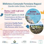 Alla Biblioteca delle Ghiaie Giovanni Nucci presenta ‘Roma. I miti e gli eroi’