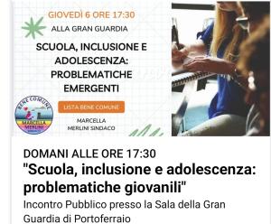 Scuola, inclusione e adolescenza, incontro pubblico con Bene Comune