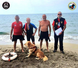 Samuele e Tito primo binomio operativo (uomo - cane) nel soccoso nautico