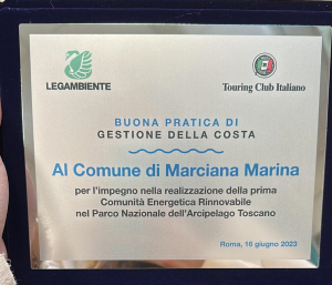 Mare più bello 2023: 5 vele a Capraia e Giglio. Premio a Marciana Marina (comunità energetica rinnovabile)