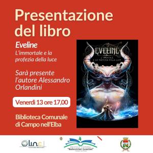 In biblioteca a Campo la presentazione del nuovo libro di Alessandro Orlandini