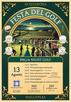 Il 13 agosto la 1^ edizione della ‘Festa del Golf’