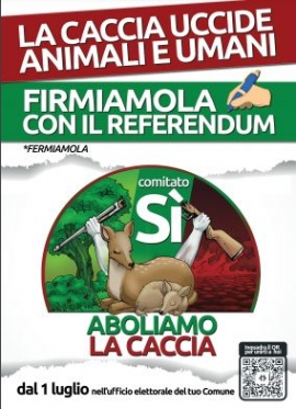 Marciana Marina: raccolta firme per il Referendum sull’abolizione della caccia