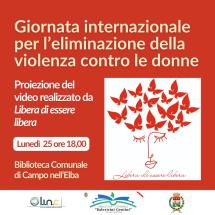 No alla violenza contro donne - Lunedi un video nella biblioteca campese