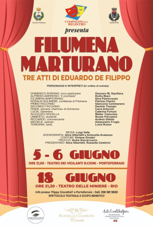 Dopo 5 anni di stop la Compagnia del Registro torna in teatro con &quot;Filumena Marturano&quot;